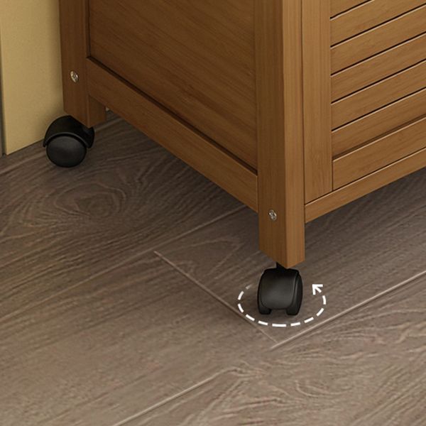 Server per case per case da pranzo in legno fabbricato marrone con porta