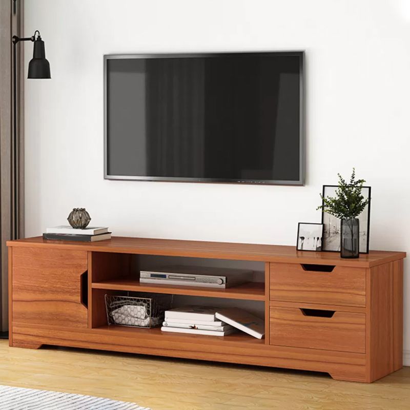 Open Shelving TV Media Stand Scandinavian TV Media Console with Drawers Clearhalo 'furn' 'furn_tv_stands_entertainment_centers' 'Furniture' 'Living Room Furniture' 'TV Stands & Entertainment Centers' 'TV Stands & Media Storage Furniture' 'tv_stands_entertainment_centers' 1200x1200_99b36eab-e757-43a7-b7c0-9c1ab367e0d5