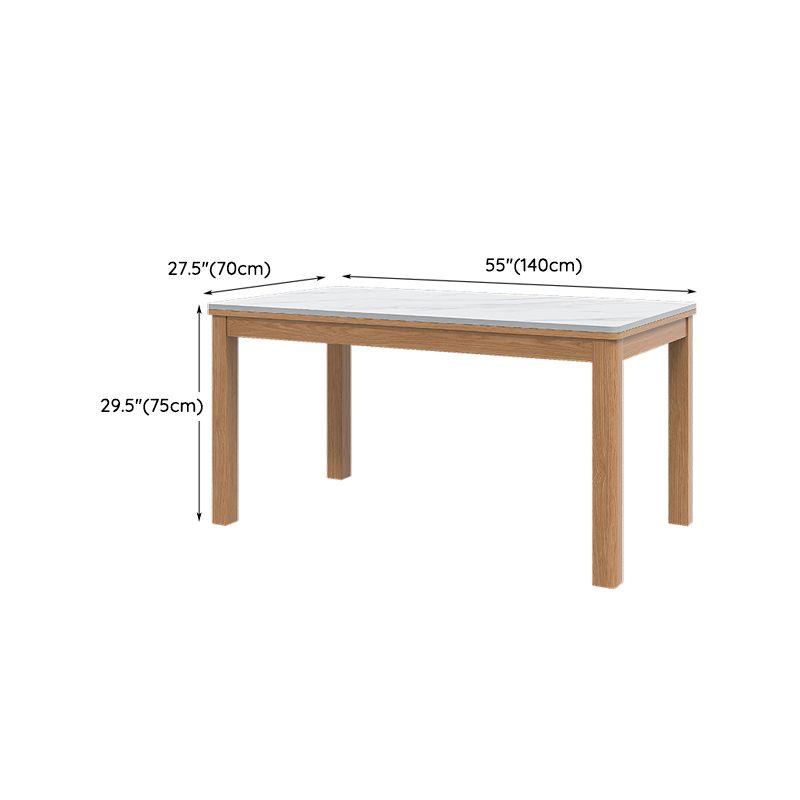 Juego de mesa de comedor con tapa de piedra y sillas de madera, juego de comedor de 1/2/5 piezas para el hogar