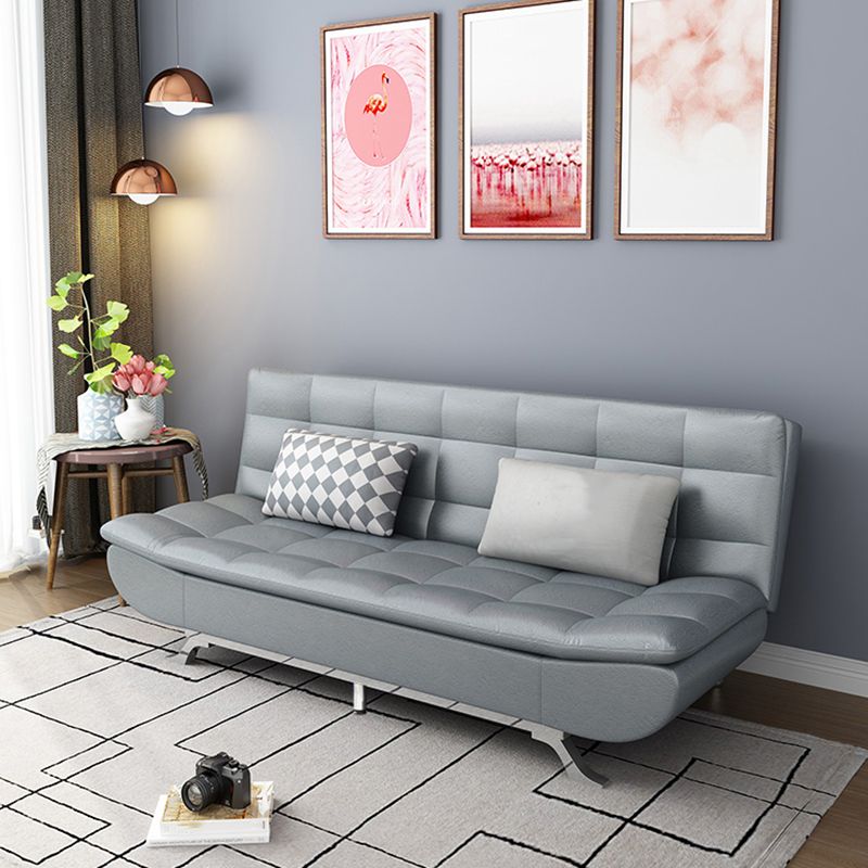 Armless Convertible Sofa with Biscuit Back Foldable Sofa for Living Room,Apartment Clearhalo 'furn' 'furn_sofas' 'Furniture' 'furniture_sofas' 'kitchen' 'kitchen_sofas' 'Living Room Furniture' 'Sofa' 'sofas' 1200x1200_99b56c28-39d6-444e-95c6-2b699d7eb3f7