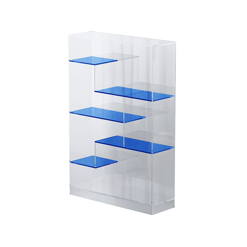 Contemporary Closed Back Bookshelf Standard Acrylic Bookcase with Shelves Clearhalo 'Bookcases' 'furn' 'furn_bookcases' 'Furniture' 'Office Furniture' 1200x1200_99b63fc2-ac68-4269-a3d1-eb7f69363973