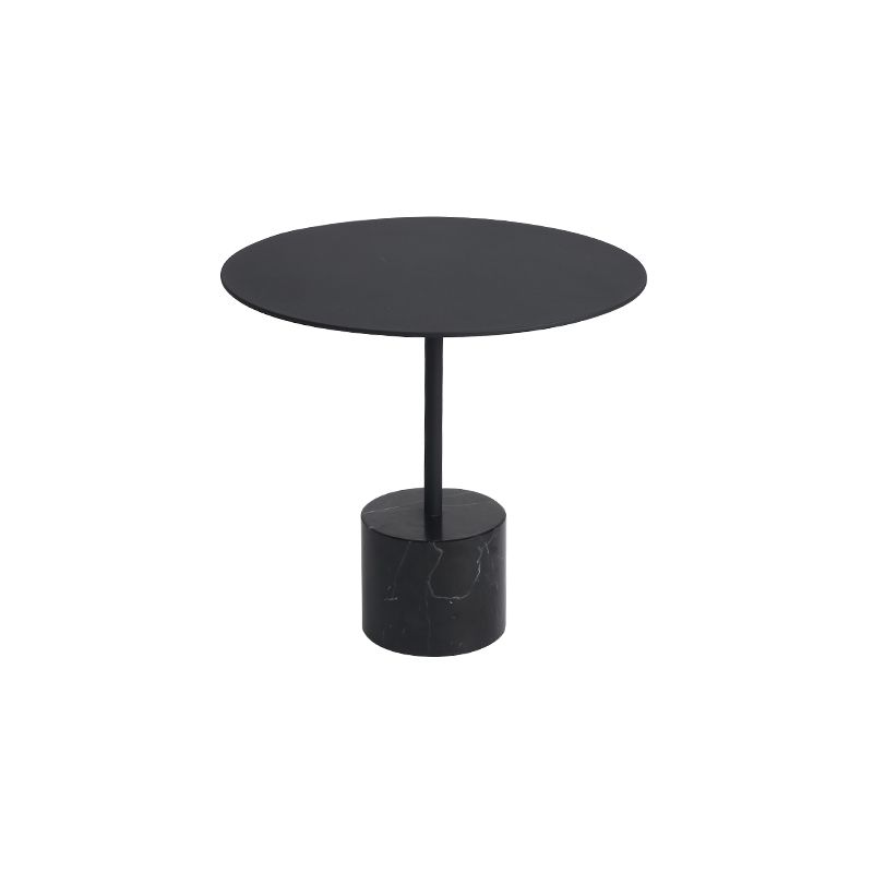 Marble Pedestal End Table Metal Black/ Gold Round Side End Table Clearhalo 'Coffee & Accent Tables' 'End & Side Tables' 'end_side_table' 'end_side_tables' 'furn' 'furn_end_side_tables' 'Furniture' 'furniture_end_side_table' 'Living Room Furniture' 1200x1200_99b6b2e4-6864-4163-8207-0baaff47444f