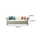 Tufted Rolled Arm Chesterfield Sofa Faux Leather Beige Cushions Sofa Clearhalo 'furn' 'furn_sofas' 'Furniture' 'Living Room Furniture' 'Sofa' 'sofas' 1200x1200_99b6c7a1-3189-446e-b7da-25bdd856a112