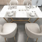 Contemporary Rectangle Table Set 1/2/5 Pieces Dining Set for Home