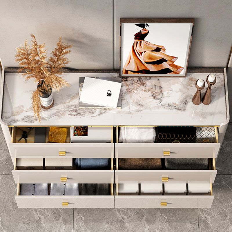 Stone Glam Chest Slaapkamer opbergkist in wit met laden