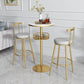 Contemporary Marble Pedestal Pub Bar Table Balcony Event and Cocktail Table with Storage Clearhalo 'Bar Furniture' 'Bar Tables' 'bar_tables' 'Furniture' 'furniture_bar_tables' 'Kitchen & Dining Furniture' 'kitchen&dining_furn' 'kitchen' 1200x1200_99ba9da3-f726-45fc-b0d2-a7948345abf0