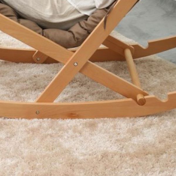 Silla de mecedora de estilo simple moderno silla mecedora de madera interior para sala de estar