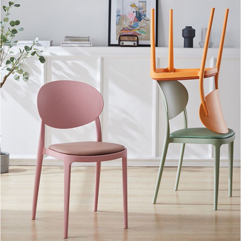 Scandinavian Restaurant Open Back Side Chair Plastic Matte Finish Dining Chair Clearhalo ' kitchen&dining_furn' 'Dining Chairs' 'Dining Tables & Seating' 'dining_chair' 'furn' 'furn_dining_chair' 'Furniture' 'furniture_dining_chair' 'Kitchen & Dining Furniture' 'kitchen' 1200x1200_99bf2198-b8b9-4c2a-bb2e-0321a9cc6cef