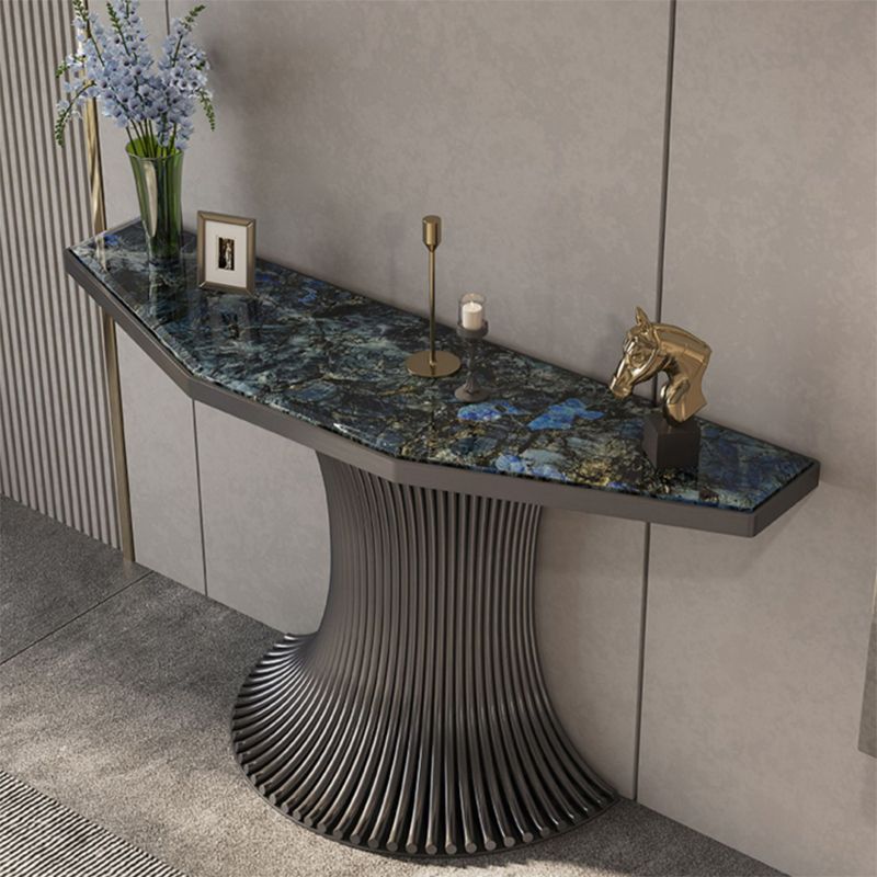 Mesa de acento sin glamour con soporte de acero inoxidable para Hall