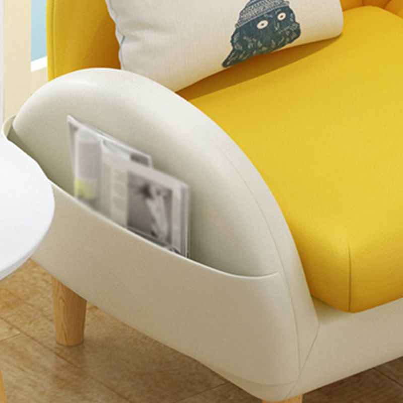 25,6 "L x 23,62" W x 29,53 "H fauteuil de dos moulant moderne en cuir serré