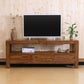 Contemporary Style TV Stand Elm Wood TV Cabinet with Drawers