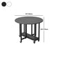 Mesa de comedor plegable Mesa de comedor de mármol sintético con marco negro
