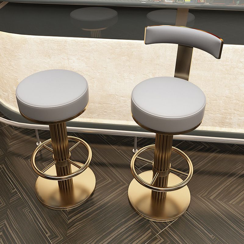 Leather Bar Stool Adjustable Height Counter Stool for Bristol Clearhalo 'Bar Furniture' 'Bar Stools' 'bar_stools' 'furn' 'furn_bar_stools' 'Furniture' 'Kitchen & Dining Furniture' 1200x1200_99c3f542-4150-4860-8939-c34a6038a19d