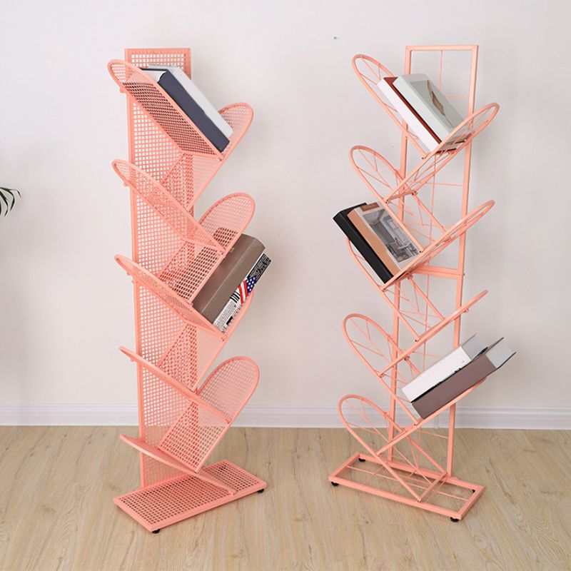 Scandinavian Metal Bookshelf Standard Closed Back Bookcase with Shelves Clearhalo 'Bookcases' 'furn' 'furn_bookcases' 'Furniture' 'Office Furniture' 1200x1200_99c5cd2c-1fc2-4e26-b770-ce66258df1ec