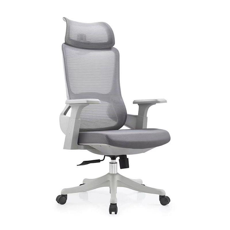 Modern Desk Chair Mesh Computer Chair High-Back Chair in Gray Clearhalo 'furn' 'furn_office_chair' 'Furniture' 'Office Chairs' 'Office Furniture' 'office_chair' 1200x1200_99c5d5ff-a0fe-4eea-a230-f10533600314