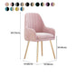 Scandinavian Style Upholstered Arm Dining Chair Solid Back Single Dining Chair for Home Clearhalo ' kitchen&dining_furn' 'Dining Chairs' 'Dining Tables & Seating' 'dining_chair' 'furn' 'furn_dining_chair' 'Furniture' 'furniture_dining_chair' 'Kitchen & Dining Furniture' 'kitchen' 1200x1200_99c65c34-d623-4e90-88af-8bbebdb07292