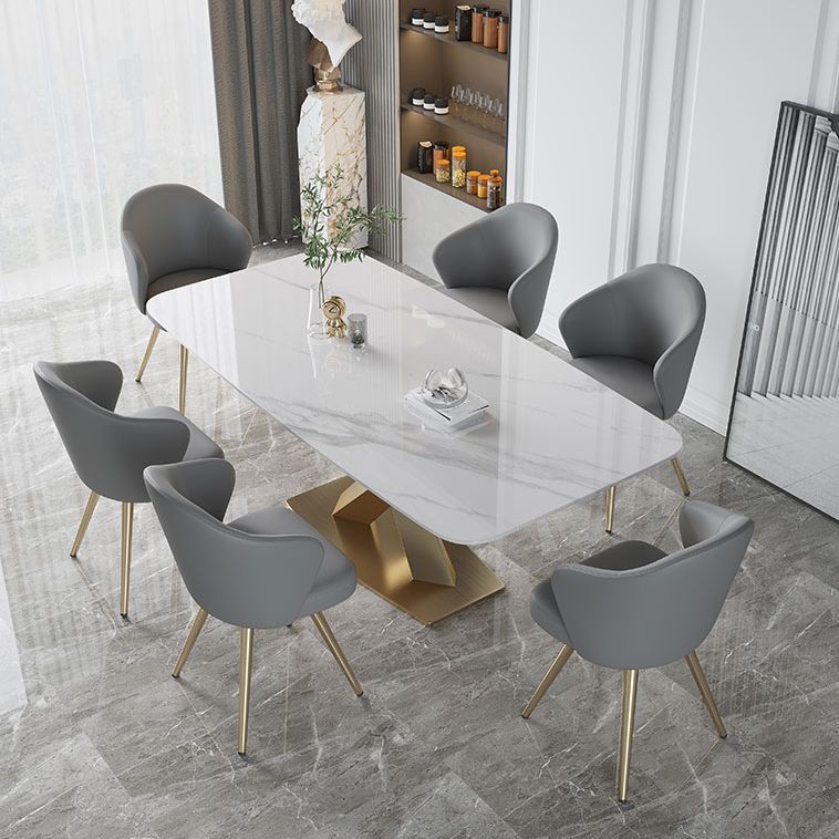 Metal Traditional Luxury Rectangle Table White Sintered Stone Table for Dining Room Clearhalo ' dining_table' 'Dining Tables & Seating' 'Dining Tables' 'furn' 'furn_dining_table' 'Furniture' 'furniture_dining_table' 'Kitchen & Dining Furniture' 'kitchen&dining_furn' 'kitchen' 'kitchen_dining_table' 1200x1200_99c85aba-eba1-4e2f-9323-88946280d21f