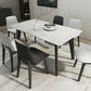 Sintered Stone White Dining Table Retro Modern 4 Legs Table for Dining Room Clearhalo ' dining_table' 'Dining Tables & Seating' 'Dining Tables' 'furn' 'furn_dining_table' 'Furniture' 'furniture_dining_table' 'Kitchen & Dining Furniture' 'kitchen&dining_furn' 'kitchen' 'kitchen_dining_table' 1200x1200_99c982e3-495c-4b6c-b8ed-c4523f7f9c9a