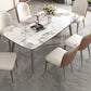 Modern Style Dining Table Rectangle Sintered Stone Dining Table with 4 Legs Clearhalo ' dining_table' 'Dining Tables & Seating' 'Dining Tables' 'furn' 'furn_dining_table' 'Furniture' 'furniture_dining_table' 'Kitchen & Dining Furniture' 'kitchen&dining_furn' 'kitchen' 'kitchen_dining_table' 1200x1200_99c9965c-04a7-4eb0-8dab-b0338a5790d9