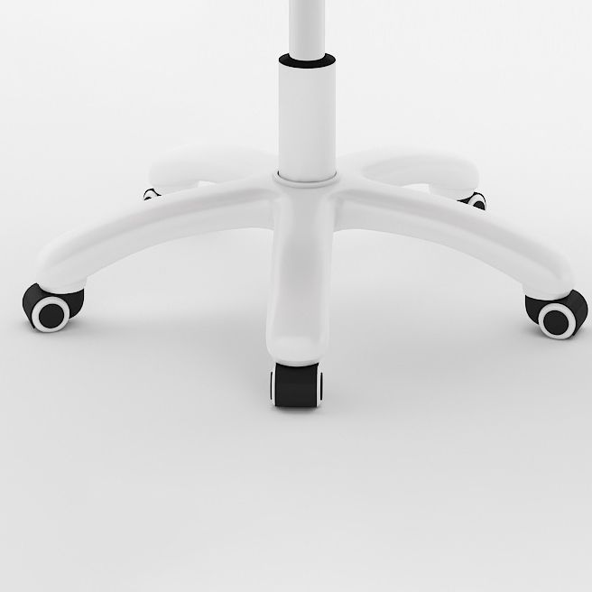 Silla de oficina en la mitad del trasero con brazos acolchados silla de tareas contemporánea con marco de nylon