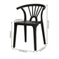 Contemporary Plastic Dining Side Chair Dining Room Armless Wishbone Chair Clearhalo ' kitchen&dining_furn' 'Dining Chairs' 'Dining Tables & Seating' 'dining_chair' 'furn' 'furn_dining_chair' 'Furniture' 'furniture_dining_chair' 'Kitchen & Dining Furniture' 'kitchen' 1200x1200_99cbd767-543b-43cf-afe7-995cb7797d54