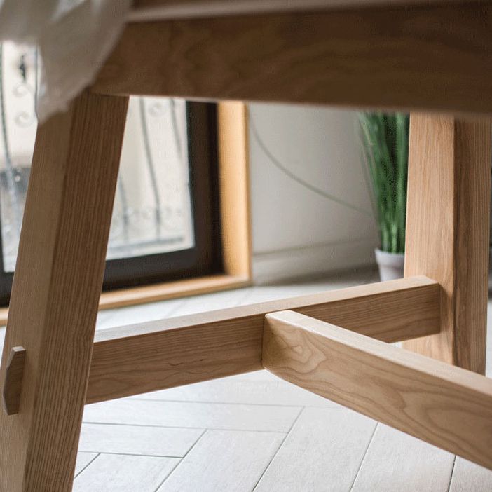 Table à manger à chevalet rectangle