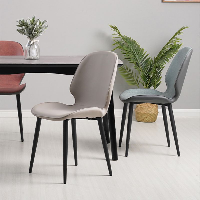 Restaurant Upholstered Beetle Shape Side Chair Wingback Matte Finish Dining Chair Clearhalo ' kitchen&dining_furn' 'Dining Chairs' 'Dining Tables & Seating' 'dining_chair' 'furn' 'furn_dining_chair' 'Furniture' 'furniture_dining_chair' 'Kitchen & Dining Furniture' 'kitchen' 1200x1200_99cd7082-35a4-4b9c-9aff-ece143861ad5