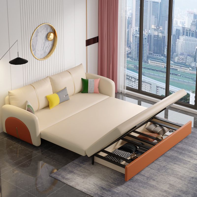 Moderno divano del divano da letto resistente alla pelle in pelle quadrata quadrata