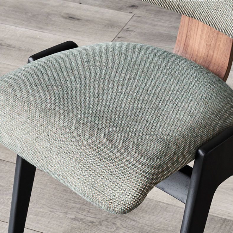 Industrieller Stil armloser Esstuhl Holzbasis offener Esstuhl für Schlafzimmer