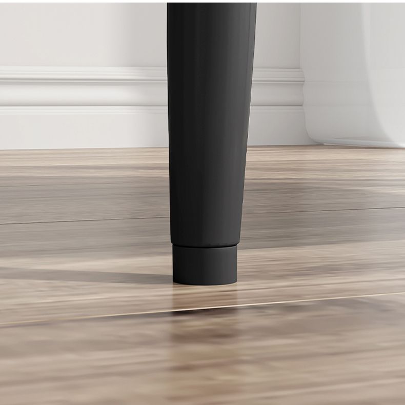 Table de nuit en pierre et en fer à rangement ouvert table de nuit