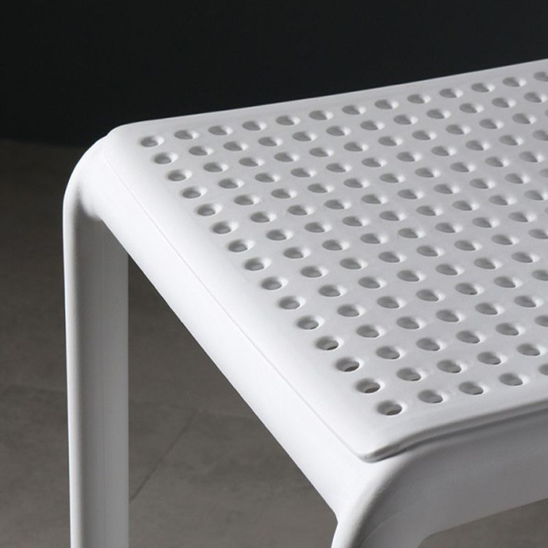 Scandinavian Plastic Barstool Plastic Counter Stool Rectangle Seat in Matte Finish Clearhalo 'Bar Furniture' 'Bar Stools' 'bar_stools' 'furn' 'furn_bar_stools' 'Furniture' 'Kitchen & Dining Furniture' 1200x1200_99d5e24c-05e6-4155-8ce2-788c16aaabaa
