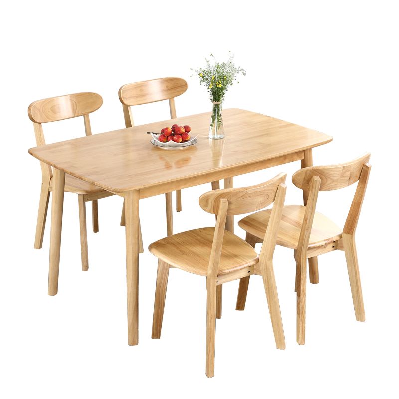 Contemporary Solid Wood Standard Dining Table Rectangle Shape Dining Table for Kitchen Clearhalo ' dining_table' 'Dining Tables & Seating' 'Dining Tables' 'furn' 'furn_dining_table' 'Furniture' 'furniture_dining_table' 'Kitchen & Dining Furniture' 'kitchen&dining_furn' 'kitchen' 'kitchen_dining_table' 1200x1200_99d613ef-c6ba-4188-9d20-cb181fa01da2