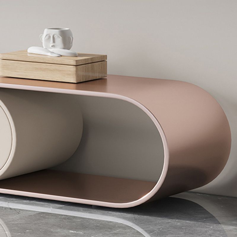 Glam Stone TV Console Media Console Open Storage Console with Drawer for Living Room Clearhalo 'furn' 'furn_tv_stands_entertainment_centers' 'Furniture' 'Living Room Furniture' 'TV Stands & Entertainment Centers' 'TV Stands & Media Storage Furniture' 'tv_stands_entertainment_centers' 1200x1200_99d6f1e7-9d7a-464b-b601-21fea77894f4