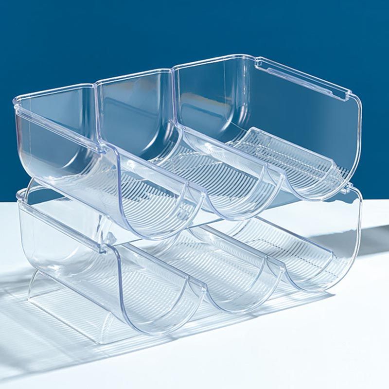 Modern Acrylic Wine Rack Bottle Tabletop Or Countertop Free-Stand Bottle Holder in Clear Clearhalo 'furn' 'furn_wine_racks' 'Furniture' 'Kitchen & Dining Furniture' 'Wine Racks' 'wine_racks' 1200x1200_99d765d9-c152-47d0-8a23-6ebafabb618e