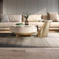 Slate Glam Table basse ronde gigogne avec tiroir
