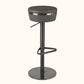 Contemporary Style Barstool Round Upholstered Bar Stool with Metal Base