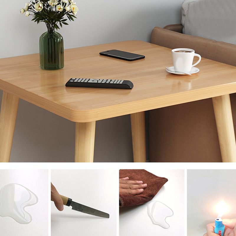 Stand de madera de 16.5 "de altura en blanco / negro / amarillo / natural