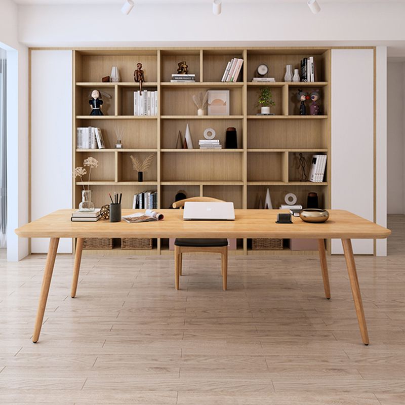 Simplicity Rectangle Dining Room Table Pine Solid Wood Table with 4 Legs Clearhalo ' dining_table' 'Dining Tables & Seating' 'Dining Tables' 'furn' 'furn_dining_table' 'Furniture' 'furniture_dining_table' 'Kitchen & Dining Furniture' 'kitchen&dining_furn' 'kitchen' 'kitchen_dining_table' 1200x1200_99e28477-5df1-4337-8766-68ac38ee6613
