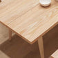 Mesa de comedor de rectángulo de madera natural Ceniza Mesa moderna con 4 patas
