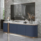Contemporary Enclosed Storage TV Console Marble TV Stand Console with Doors Clearhalo 'furn' 'furn_tv_stands_entertainment_centers' 'Furniture' 'Living Room Furniture' 'TV Stands & Entertainment Centers' 'TV Stands & Media Storage Furniture' 'tv_stands_entertainment_centers' 1200x1200_99e65d9e-9fde-490c-b6d6-232a5cda4ca4