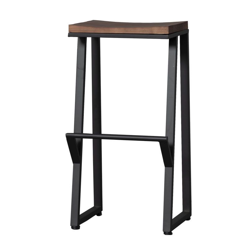 Modern Style Metal Bar Stool with Footrest Coffee Shop Simple Bar Stool Clearhalo 'Bar Furniture' 'Bar Stools' 'bar_stools' 'furn' 'furn_bar_stools' 'furniture_bar_stools' 'Kitchen & Dining Furniture' 'kitchen&dining_furn' 'kitchen' 'kitchen_furn' Furniture' 1200x1200_99e725fb-a524-48a2-b931-4a2acdf48602