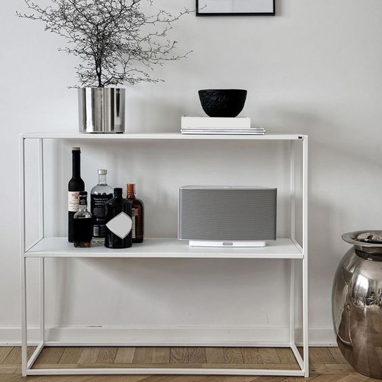 Contemporary Style Console Table Rectangle Metal Accent Table Clearhalo 'Console Tables' 'console_tables' 'Entry & Mudroom Furniture' 'furn' 'furn_console_tables' 'Furniture' 1200x1200_99e7fe78-00a0-4513-b52e-6b606acdec5f