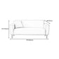 Modernism Square Arm Sofa 3-Seater 29.13" D x 27.56" H Loveseat Clearhalo 'furn' 'furn_sofas' 'Furniture' 'furniture_sofas' 'kitchen' 'kitchen_sofas' 'Living Room Furniture' 'Sofa' 'sofas' 1200x1200_99e89e0e-fd3b-4925-b6f2-8fa38b0a770e