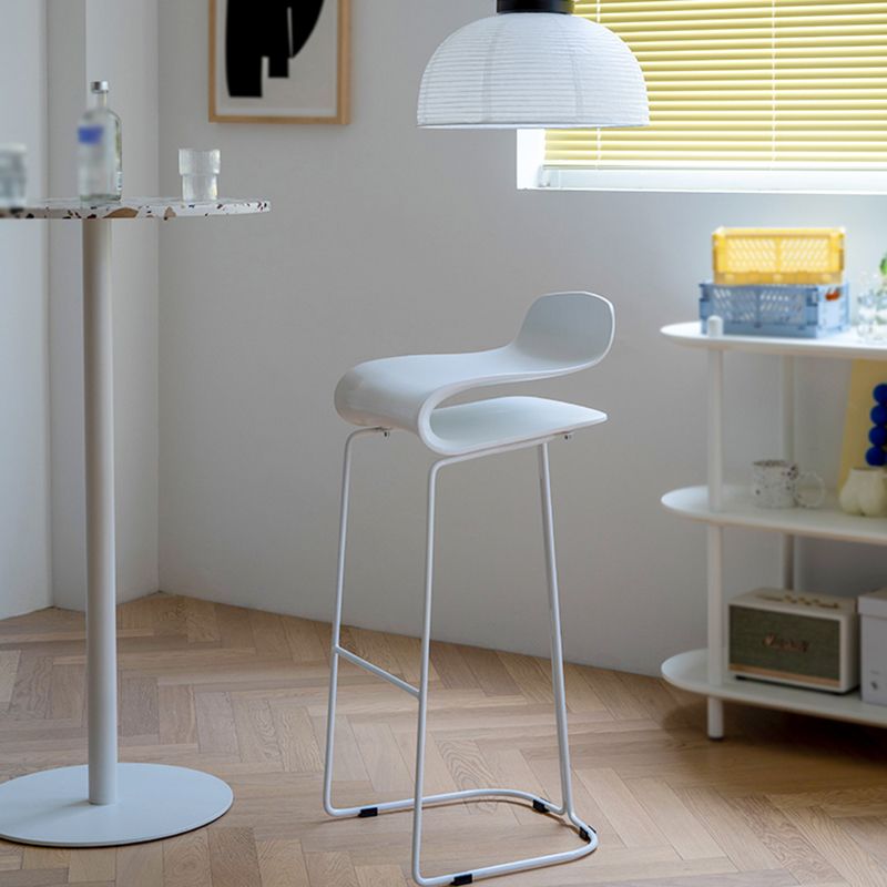 Industrial Iron Simple Barstool Indoor Tall Stool with ABS Seat Clearhalo 'Bar Furniture' 'Bar Stools' 'bar_stools' 'furniture_bar_stools' 'Kitchen & Dining Furniture' 'kitchen&dining_furn' 'kitchen' 'kitchen_furn' Furniture' 1200x1200_99ea0d93-a5dd-4dba-862b-0d6a1150c8d8