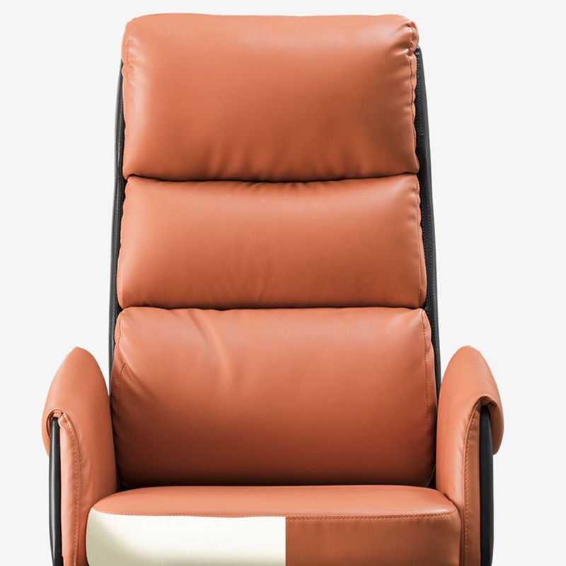Modern Slide High Back Office Chair Leather Executive Chair with Footrest Clearhalo 'furn' 'furn_office_chair' 'Furniture' 'Office Chairs' 'Office Furniture' 'office_chair' 1200x1200_99ea48b4-2425-4db5-affe-3775f2d3b60e