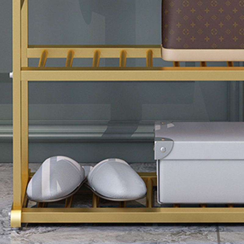 Glam Gam Metallic Appendiabiti a doppia cornice per padelle per soggiorno per soggiorno