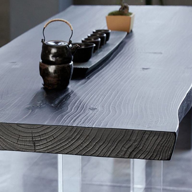 Modern 1/7 Pieces Dining Set Rectangle Pine Wood Dining Table for Kitchen