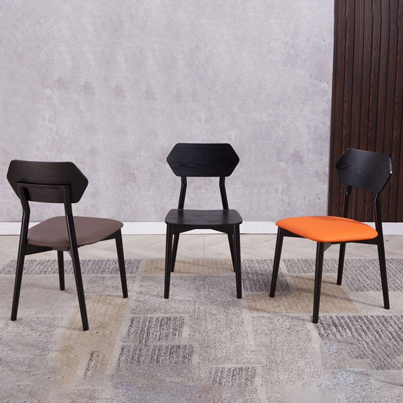 Open rug dineren accentstoel industriële armloze eetkamerstoelen