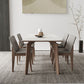 Industrial Style Dining Table Sintered Stone Table with Wooden Legs for Home Use Clearhalo 'Dining Tables & Seating' 'Dining Tables' 'dining_table' 'furn' 'furn_dining_table' 'Furniture' 'Kitchen & Dining Furniture' 1200x1200_99ecd763-0ead-419b-8f81-475cbbb31c7e