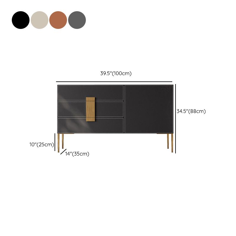 Moderni moderni tavolo da tavolo di legno/cassetti mobili server inclusi